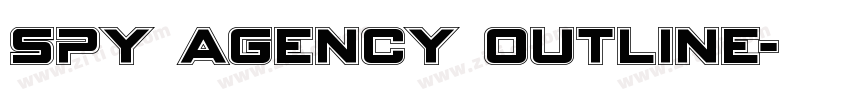 Spy Agency Outline字体转换